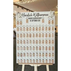 Best Gastgeschenk Erinnerung Hochzeit für die Gäste ,Schlüsselanhänger mit Namen personalisiert, Anhänger Schlüssel Gastgeschenke