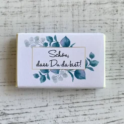 Best Gastgeschenk Jugendweihe Lebenswende | Schokolade Schokotafel Vollmilch | Schön, dass Du da bist! Gastgeschenke