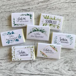 Best Gastgeschenk Kommunion | Schokolade Schokotafel Vollmilch | Schön, dass Du da bist! Gastgeschenke