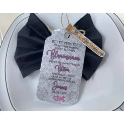 Online Gastgeschenk Kommunion personalisiert Reagenzglas mit Blumensamen, Gastgeschenk Taufe, Gastgeschenke Konfirmation, Fisch Gastgeschenke
