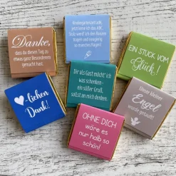 Best Gastgeschenk Konfirmation Firmung | Schokolade Schokotäfelchen | personalisiert + Foto Gastgeschenke