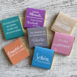 Best Gastgeschenk Konfirmation Firmung | Schokolade Schokotäfelchen | personalisiert + Foto Gastgeschenke