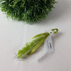 Gastgeschenke|CreativAnita Gastgeschenk mit 5 Seifenherzen i. Reagenzglas GRÜN - LEMONGRAS
