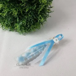 Online Gastgeschenk mit 5 Seifensterne i. Reagenzglas - EISBLUME - HELLBLAU Kundengeschenk, Babyparty, Weihnachtsgeschenk, Scha Gastgeschenke