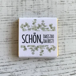 Best Gastgeschenk Taufe | Schokolade Schokotäfelchen | Schön, dass Du da bist! Dekoration