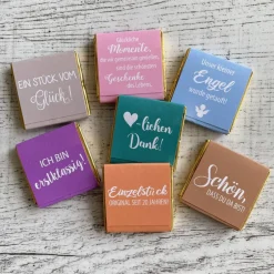 Online Gastgeschenk Taufe | Schokolade Schokotäfelchen | personalisiert Dekoration