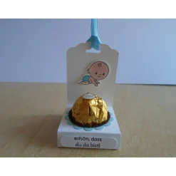 Clearance Gastgeschenk zur Taufe Junge Geburt Baby Goodies Tischdekoration Goodie Deko Dekoration Oma Patentante Patenonkel Geschenke