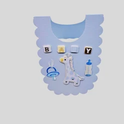 Glückwunschkarten|Meine-Schatz-Kiste Geburt Glückwunschkarte Baby-Latz-Design Blau