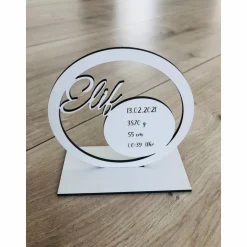 Outlet Geburtstafel "personalisiertes Babygeschenk", Geschenk zur Geburt, Geburtsdaten (OHNE Trockenblumen) Dekoration