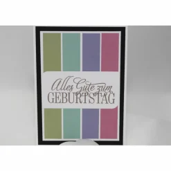 Outlet Geburtstagskarte "Colourblocking" Glückwunschkarten