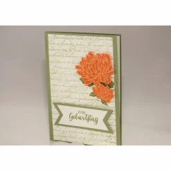 Hot Geburtstagskarte "Schrift & Blüte" Glückwunschkarten