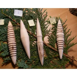Baumschmuck|Holz_Emil Schönes aus Holz gedrechselter Holzbaumschmuck Weihnachtsdeko Weihnachtsbaumschmuck