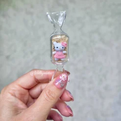 Geschenke|FiddlyMinis Gehäkelte Mini Kawaii Kitty (microcrochet)