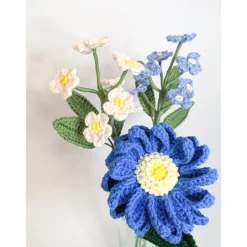 Best gehäkelter Blumenstrauß Dahlie | Freunde Geschenkidee Kollegen | besonderes Geschenk | Wohndekoration Geschenke