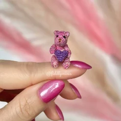 Gehäkelter Miniatur Amigurumi Teddybär - Geschenk zum Valentinstag oder Muttertag Geschenke