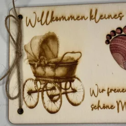 Outlet Gelaserte Geldgeschenkkarte "Kleines Wunder" aus Sperrholz – Das perfekte Geschenk zur Geburt oder Taufe! Geldgeschenke
