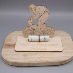Outlet Geldgeschenk BMX Fahrer - aus Holz personalisiert Geldgeschenke