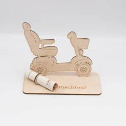 Sale Geldgeschenk fahrender Rollator - aus Holz personalisiert Geldgeschenke