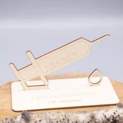 Outlet Geldgeschenk Finanzspritze - aus Holz personalisiert Geldgeschenke