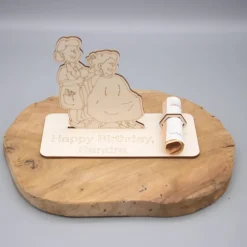 Clearance Geldgeschenk Friseur - aus Holz personalisiert Geldgeschenke