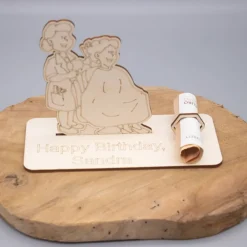 Clearance Geldgeschenk Friseur - aus Holz personalisiert Geldgeschenke