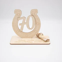 Sale Geldgeschenk 70.Geburtstag - aus Holz personalisiert Geldgeschenke
