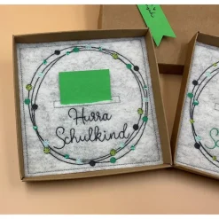 New Geldgeschenk, Geschenkbox, Gutscheinbox, .., zum Schulanfang.....Einschulungskarte... Kinder Glückwunschkarten