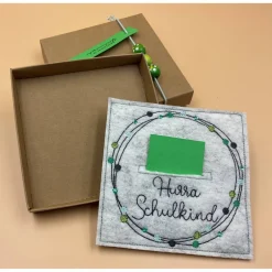 New Geldgeschenk, Geschenkbox, Gutscheinbox, .., zum Schulanfang.....Einschulungskarte... Kinder Glückwunschkarten
