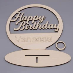 Outlet Geldgeschenk Happy Birthday - aus Holz personalisiert Geldgeschenke