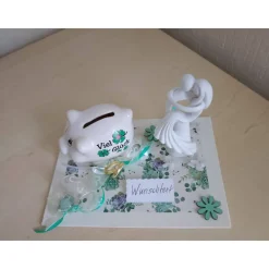 Online Geldgeschenk Hochzeit – Viel Glück Sparschwein als kreative Flitterwochenkasse Geschenkidee Geldgeschenke