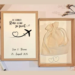 Best Geldgeschenk Hochzeit personalisiert – Geschenkbox mit Namen & Datum | Originelle Hochzeitsbox für Reiseliebhaber Hochzeitsgeschenke