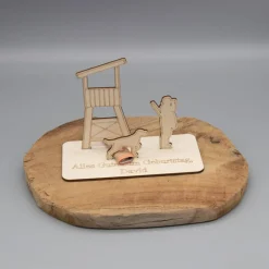 Online Geldgeschenk Jäger mit Hochsitz - aus Holz personalisiert Geldgeschenke