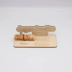 Discount Geldgeschenk Jugendweihe - aus Holz personalisiert Geldgeschenke