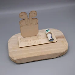 Online Geldgeschenk kabellose Kopfhörer - aus Holz personalisiert Geldgeschenke