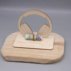 Sale Geldgeschenk Kopfhörer - aus Holz personalisiert Geldgeschenke