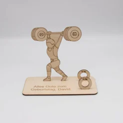 Sale Geldgeschenk Kraftsport - aus Holz personalisiert Geldgeschenke