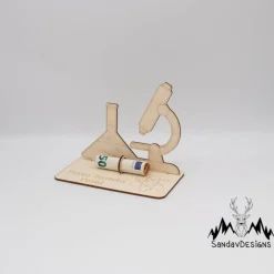 Clearance Geldgeschenk Labor - aus Holz personalisiert Geldgeschenke