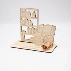Online Geldgeschenk Lesezimmer - aus Holz personalisiert Geldgeschenke