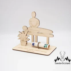 Best Geldgeschenk Massage - Wellness - aus Holz personalisiert Geldgeschenke