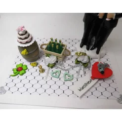 Clearance Geldgeschenk Männerhochzeit schwul – Geschenkidee mit Wein und Hochzeitstorte auf Leinwand Geldgeschenke