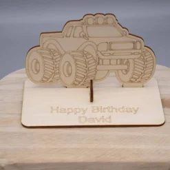 Sale Geldgeschenk Monstertruck - aus Holz personalisiert Geldgeschenke
