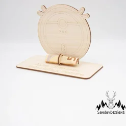Outlet Geldgeschenk Saugroboter - aus Holz personalisiert Geldgeschenke