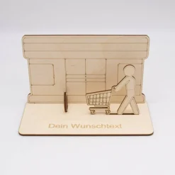 Best Geldgeschenk Supermarkt - aus Holz personalisiert Geldgeschenke