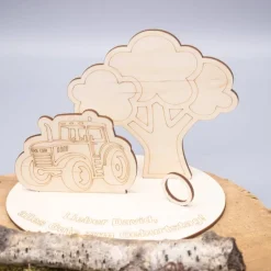 Best Geldgeschenk Traktor - aus Holz personalisiert Geldgeschenke