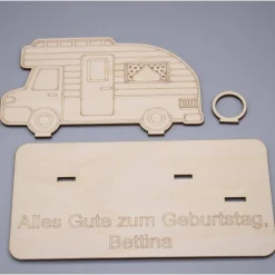 Clearance Geldgeschenk Wohnmobil - aus Holz personalisiert Geldgeschenke