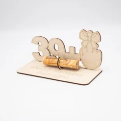 Online Geldgeschenk zum 40 Geburtstag - aus Holz personalisiert Geldgeschenke
