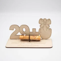 Online Geldgeschenk zum 30 Geburtstag - aus Holz personalisiert Geldgeschenke
