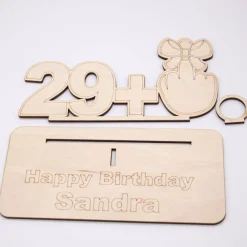 Online Geldgeschenk zum 30 Geburtstag - aus Holz personalisiert Geldgeschenke