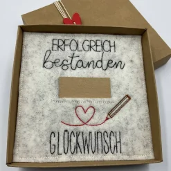 Outlet Geldgeschenk, zur bestandenen Prüfung   Schriftfarbe Anthrazit Kinder Danksagungskarten