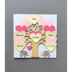 Glückwunschkarten|Lovely picture frame & more Geldgeschenk zur Geburt, Karte zur Geburt Mädchen,Geburtskarte Mädchen, Geschenk zur Geburt, Klappkarte personalisiert